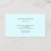 Carte de visite - duo imprimé (Dos)