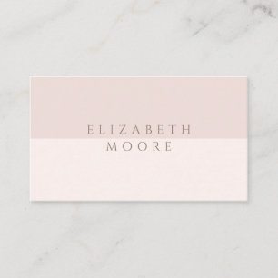 Carte De Visite Duotone rose moderne, minimaliste et élégant