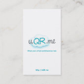 carte de visite d'uQR.me (Dos)
