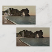 Carte De Visite Durdle Door, Lulworth, Angleterre Photochrom class (Devant / Derrière)