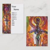 CARTE DE VISITE DURENDAL, ÉPÉE ROMANTIQUE ET ANGE (Devant / Derrière)