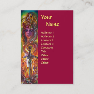 CARTE DE VISITE DURENDAL, ÉPÉE ROMANTIQUE ET ANGE