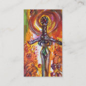 Carte De Visite DURENDAL, ÉPÉE ROMANTIQUE ET ANGE noir (Dos)