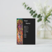 CARTE DE VISITE DURENDAL, ÉPÉE ROMANTIQUE ET MONOGRAMME ANGEL (Debout devant)