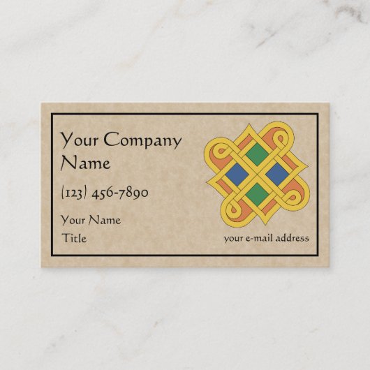 Carte De Visite Durrow Knotwork 2016 (Devant)