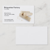 Carte de visite d'usine de briquettes (Devant / Derrière)