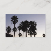 Carte De Visite Dusk avec palmiers Scène tropicale (Dos)