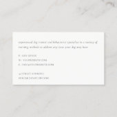 Carte De Visite Dusky Bold Retro Rainbow Desert Chic Blush Rust (Dos)