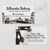 Carte de visite d'ustensiles de chef de pâtisserie (Devant / Derrière)