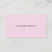 Carte de visite Duster Rose Services de nettoyage (Dos)