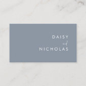 Carte De Visite Dusty Blue comptable Avocat Tous Professionnels (Devant)