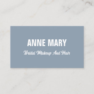 Carte De Visite Dusty Blue Mariage Maquillage nuptial Artiste Salo