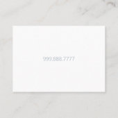 Carte De Visite Dusty Blue Nom Uniquement sur le Devant (Dos)