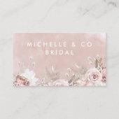 Carte De Visite Dusty Rose Blush Mariage nuptiale Mode Beauté (Devant)