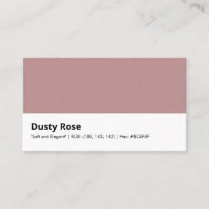 Carte De Visite Dusty Rose   "Doux et élégant"