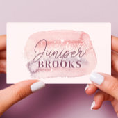 Carte De Visite Dusty Rose Lavender Social Media QR Code Parties s