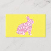 Carte De Visite Dwarf Hotot Bunny Rabbit Breeder (Dos)