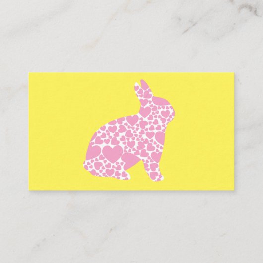 Carte De Visite Dwarf Hotot Bunny Rabbit Breeder (Dos)