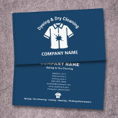 Carte De Visite Dyeing & Dry Cleaning Blue
