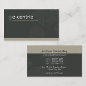 CARTE DE VISITE :: dynamique centré L4 (Devant / Derrière)
