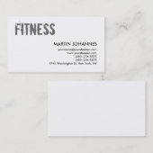 Carte de visite dynamique gris gris noir blanc (Devant / Derrière)