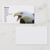 Carte De Visite Eagle chauve américain (Devant / Derrière)