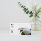 Carte De Visite Eagle chauve américain (Debout devant)