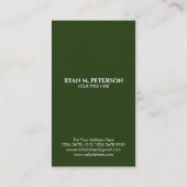 Carte De Visite Eagle Emblem USA Drapeau vertical (Dos)