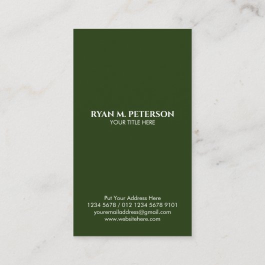 Carte De Visite Eagle Emblem USA Drapeau vertical (Dos)