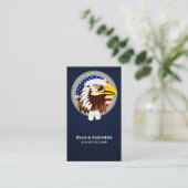 Carte De Visite Eagle Emblem USA Drapeau vertical (Debout devant)