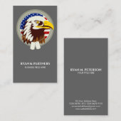 Carte De Visite Eagle Emblem USA Drapeau vertical (Devant / Derrière)