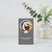 Carte De Visite Eagle Emblem USA Drapeau vertical (Debout devant)