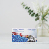 Carte De Visite Eagle patriotique (Debout devant)