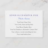 Carte De Visite Eagle patriotique effectuant le vol - coutume (Dos)