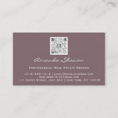 Carte De Visite Earth Globe Word Map Agence de Voyage QRCode Gold (Dos)