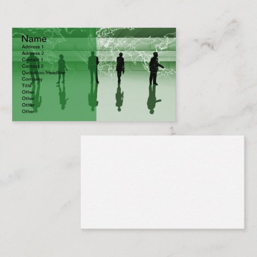 Carte De Visite Earth_Green_2_vers (Devant / Derrière)