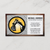 Carte De Visite Earth Mover | Acier et bois (Devant)