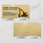 Carte De Visite Earth Mover | Bois métallique (Devant / Derrière)