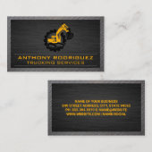 Carte De Visite Earth Mover | Logo de construction (Devant / Derrière)