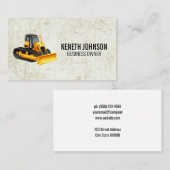 Carte De Visite Earth Mover | Véhicule de construction (Devant / Derrière)