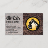 Carte De Visite Earth Mover | Véhicule de construction (Devant)