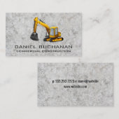 Carte De Visite Earth Mover | Véhicule de construction (Devant / Derrière)