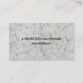 Carte De Visite Earth Mover | Véhicule de construction | Béton (Dos)