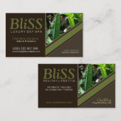 Carte De Visite Earth Nature Spa Health Resort modèle (Version2) (Devant / Derrière)