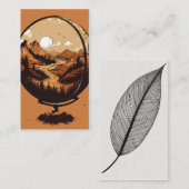 Carte De Visite Earth & Quill Wing Graphic T-Shirt – Nature & Imag (Devant / Derrière)