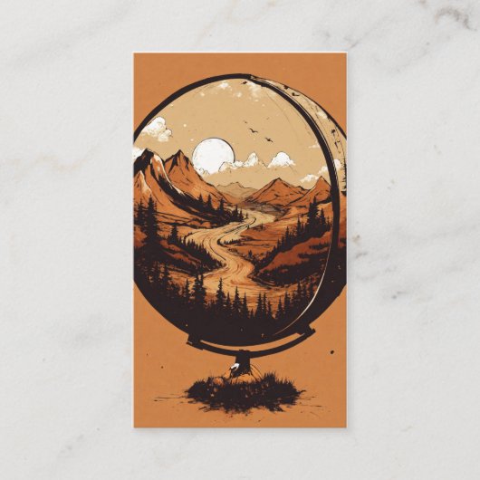 Carte De Visite Earth & Quill Wing Graphic T-Shirt – Nature & Imag (Devant)