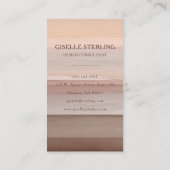 Carte De Visite Earth Tone Modern Boho (Dos)