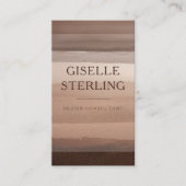 Carte De Visite Earth Tone Modern Boho (Devant)