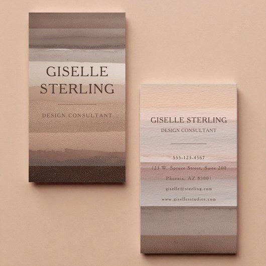 Carte De Visite Earth Tone Modern Boho