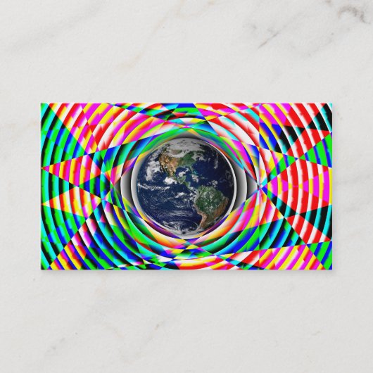 Carte De Visite Earth Vibes Rainbow par Kenneth Yoncich (Devant)